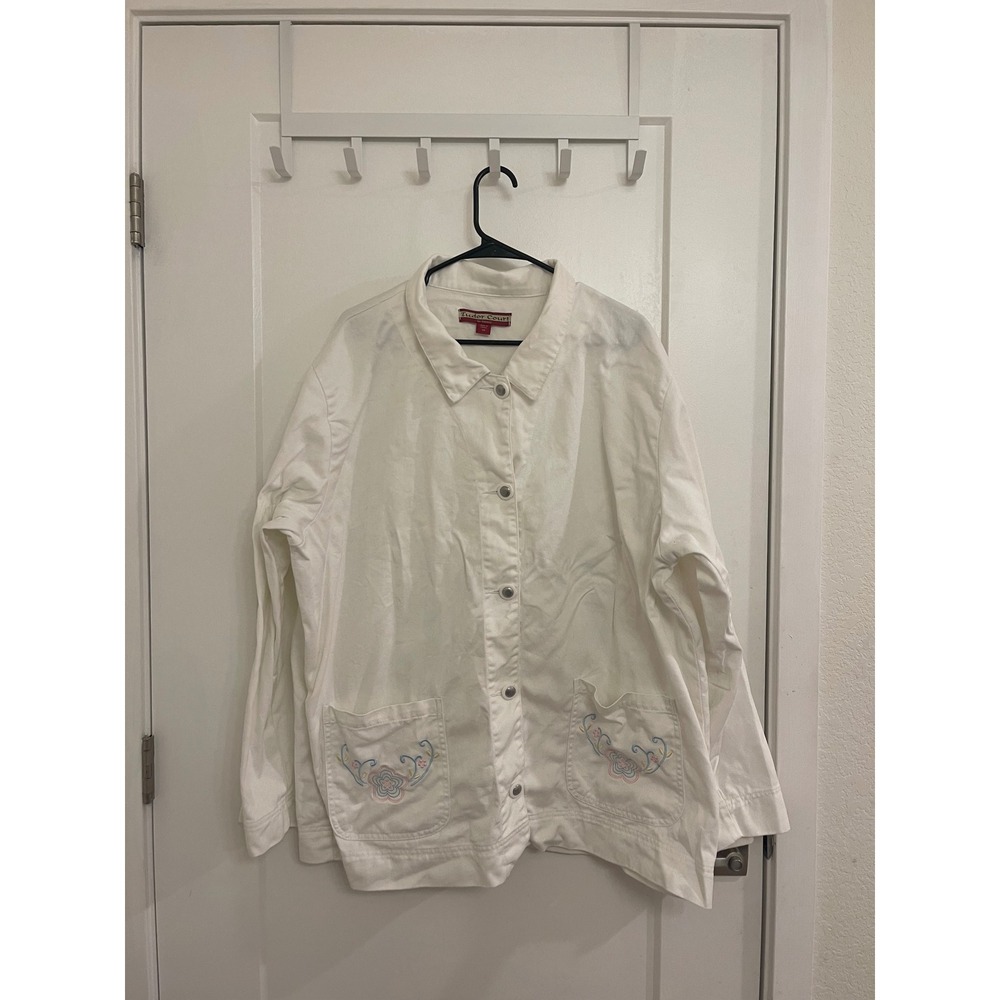 Vintage Tudor Court Cottagecore GrandmaCore Gardening Jacket‎ White